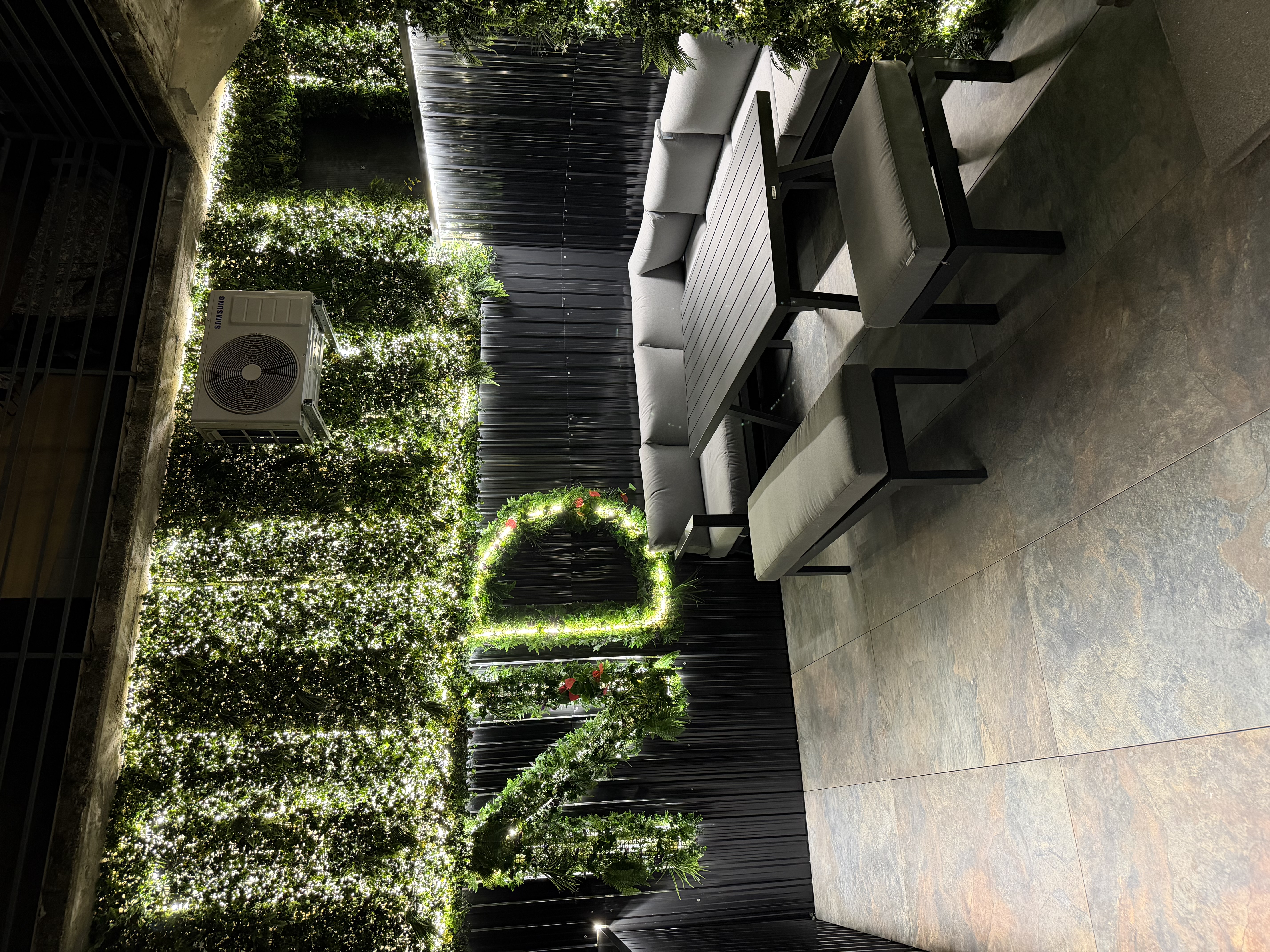 Vue extérieure de la love room Nuit d'Or